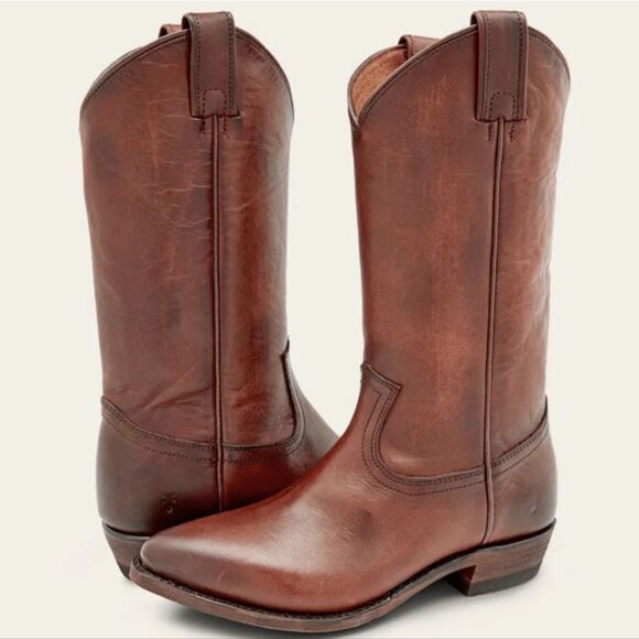 Frye Billy Pull-On Boots- Cognac - Picture 2 of 16